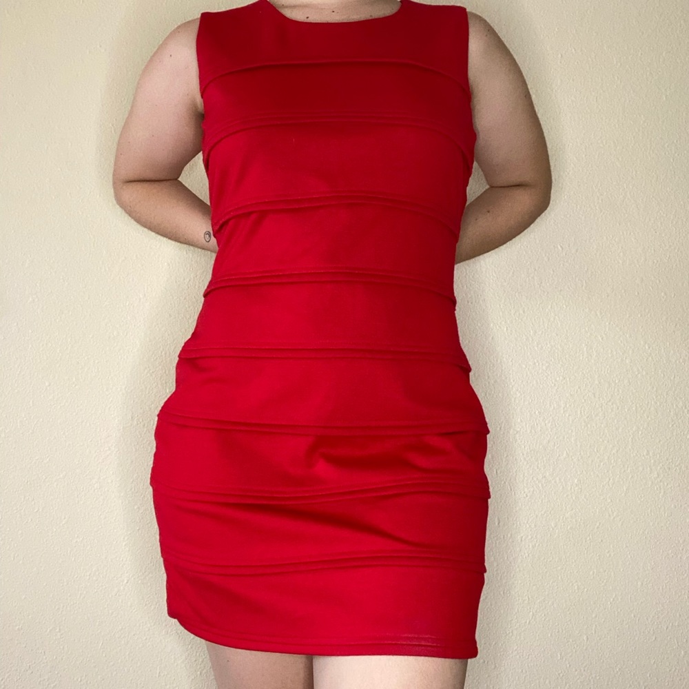 Calvin Klein Red Bodycon Dress
